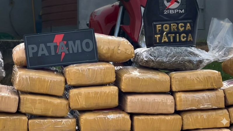 PATAMO e Força Tática apreendem cerca de 300 kg de drogas após perseguição e confronto em Ji-Paraná